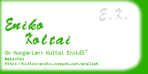 eniko koltai business card